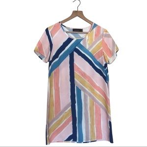 ✨HP✨ MINKPINK Color Block Mini Short Sleeve Dress